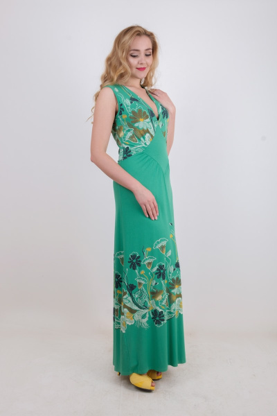 Платье Mita КМ362 зеленый - фото 2