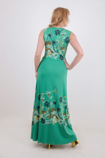 Платье Mita КМ362 зеленый - фото 3