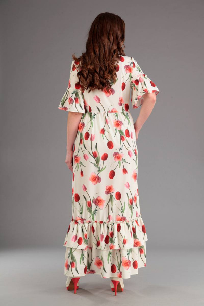 Платье Liona Style 579 молочный - фото 2