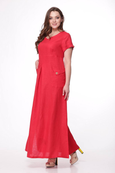 Платье MALI 411 красный - фото 2