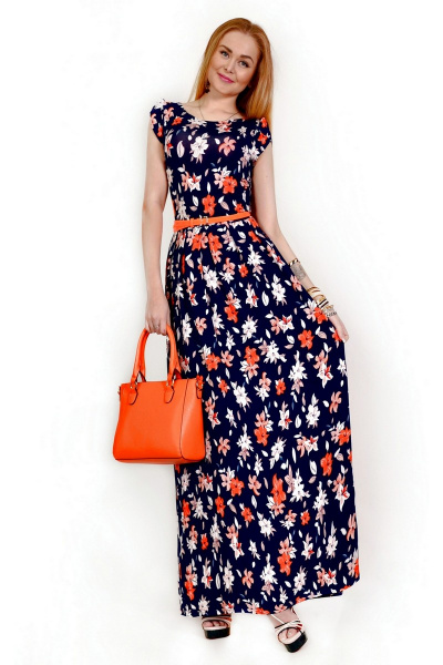 Платье Monica 55151 17-оранжевый-жасмин - фото 1