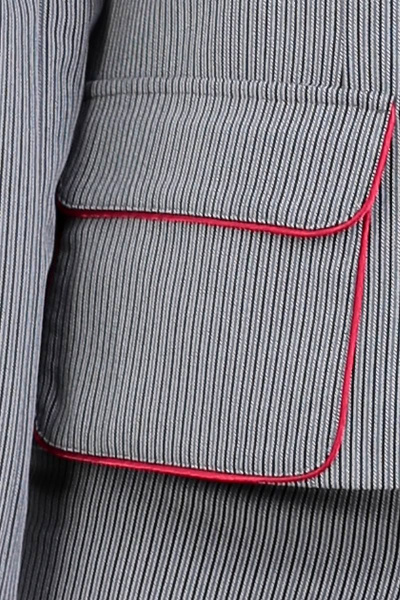 Блуза, жакет, юбка Liona Style 719Ю серый+фуксия - фото 3