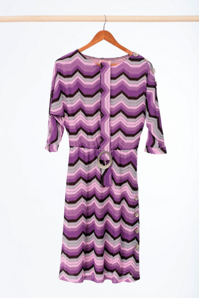 Платье Anelli 770 фиолетовый - фото 6