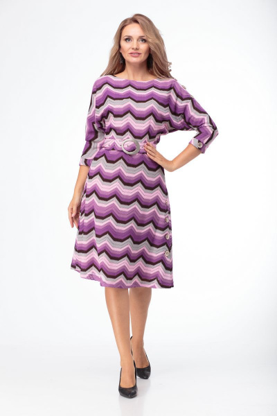 Платье Anelli 770 фиолетовый - фото 1
