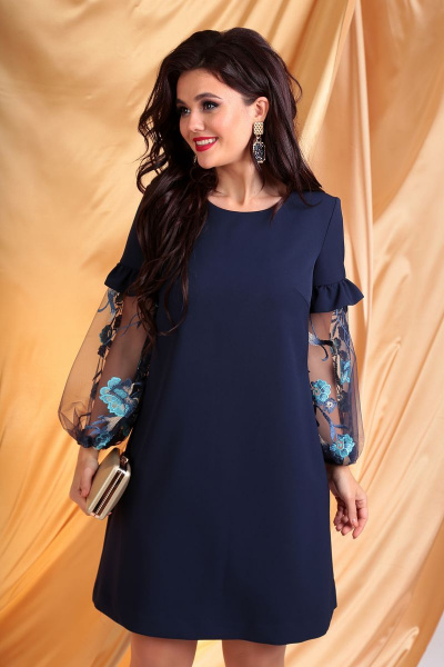Платье Мода Юрс 2409  синий - фото 3