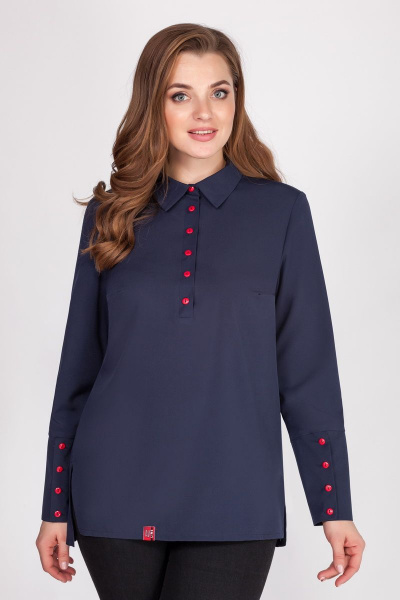 Блуза AVLINE 1776 тём.синий - фото 1