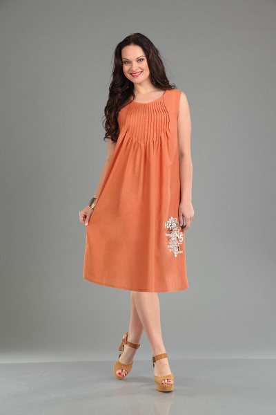 Платье IVA 930 оранж - фото 1