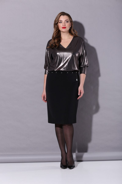 Платье Karina deLux B-230 черный-графит - фото 1