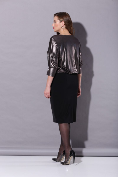 Платье Karina deLux B-230 черный-графит - фото 3