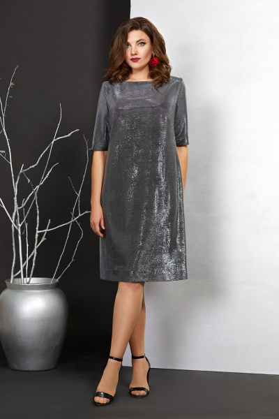 Платье Mubliz 406 серебро - фото 1
