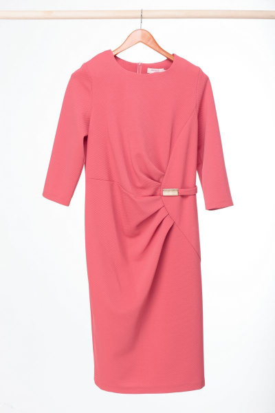 Платье Anelli 266 розовый - фото 4