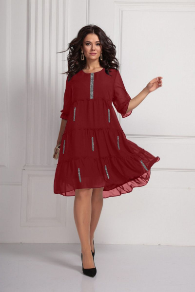 Платье Solomeya Lux 608 красный - фото 1