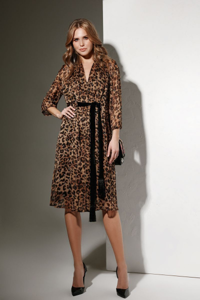 Платье Lokka 558 леопард - фото 1