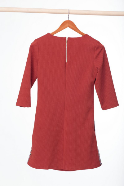 Платье Anelli 229 красно-оранжевый - фото 7