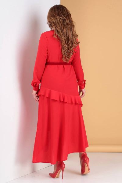 Платье Liona Style 722 красный - фото 2