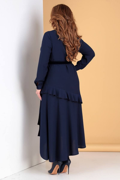 Платье Liona Style 722 темно-синий - фото 2