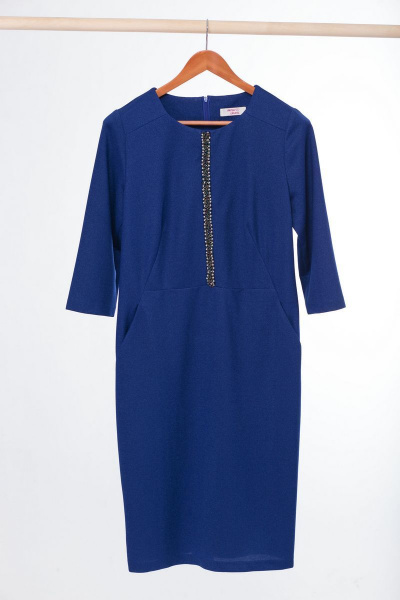 Платье Anelli 552 синий - фото 6