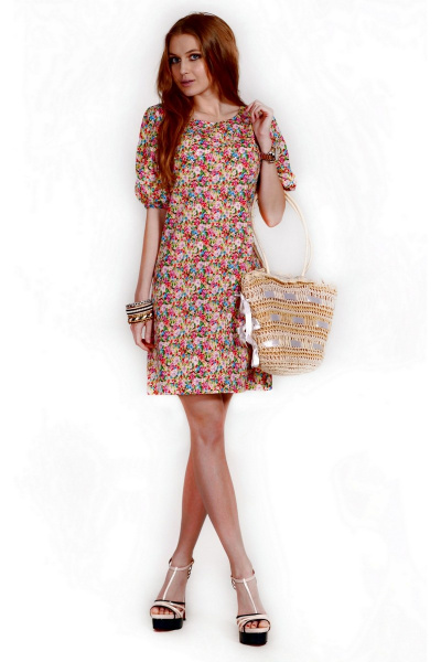 Платье Laskany 95216 8-радужные-маргаритки - фото 1