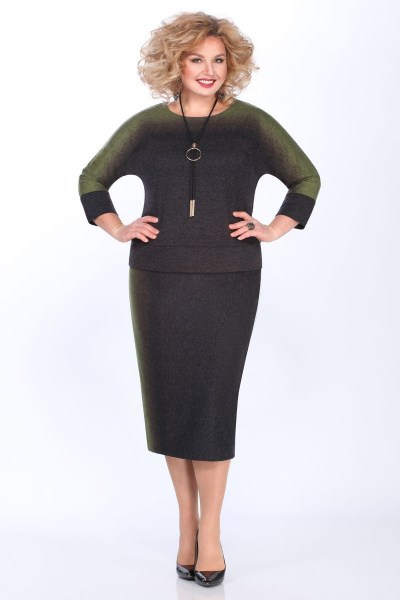 Блуза, юбка Matini 1.1371 зеленый - фото 3