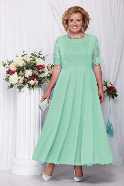 Болеро, платье Ninele 259 светло-зеленый - фото 3