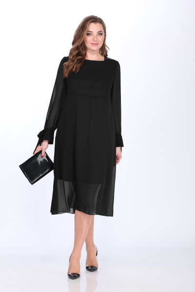 Платье ELLETTO 1490 черный - фото 1