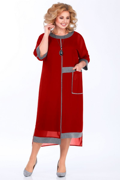Платье Matini 1.1363 красный - фото 2