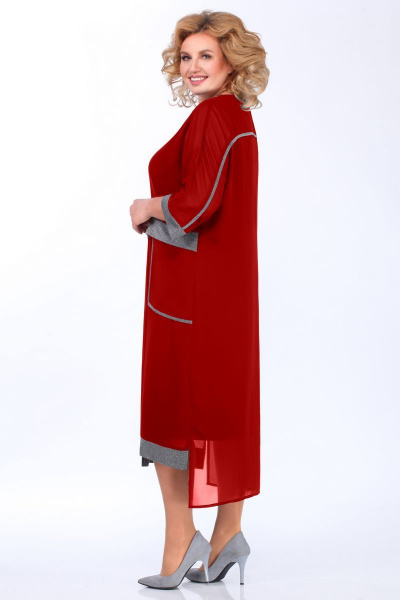 Платье Matini 1.1363 красный - фото 4