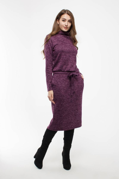 Платье Madech 185309 фиолетово-баклажанный - фото 1