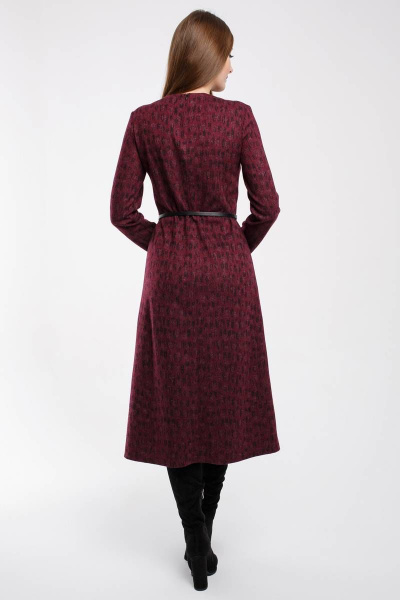 Платье Madech 195341 бордовый,черный - фото 5