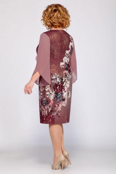 Платье LaKona 1090-1 бордо - фото 2