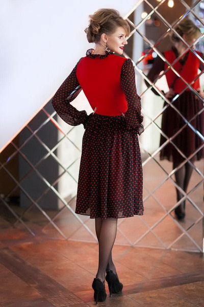 Платье, юбка Euromoda 246 красный - фото 3