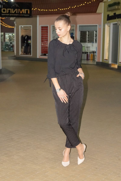 Блуза Fayno Fashion 251 черный - фото 1