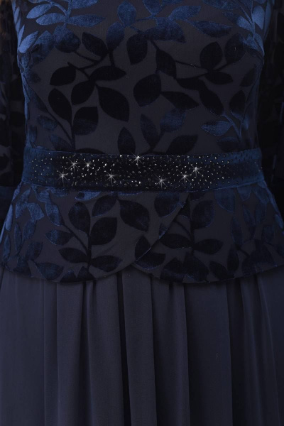 Платье LeNata 11054 темно-синий - фото 4