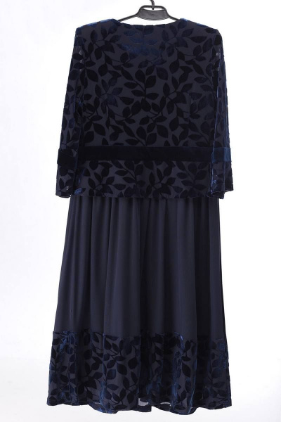 Платье LeNata 11054 темно-синий - фото 6