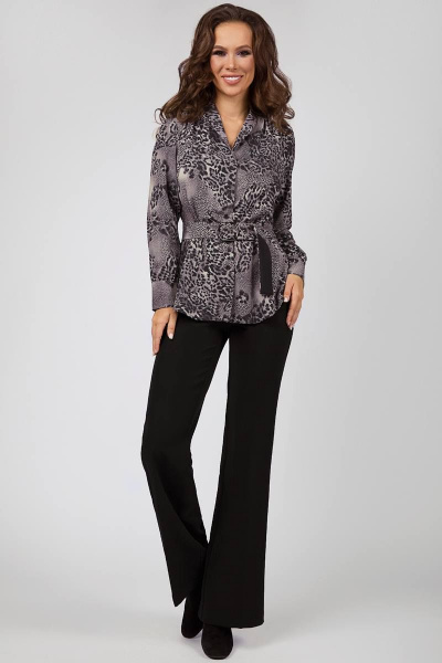 Блуза Teffi Style L-1449/1 серый_муссон - фото 2