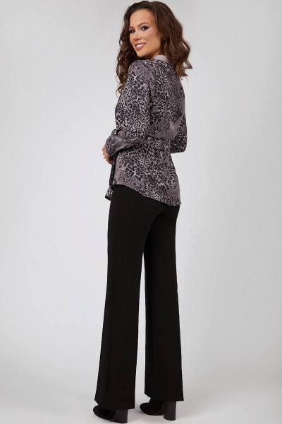 Блуза Teffi Style L-1449/1 серый_муссон - фото 3