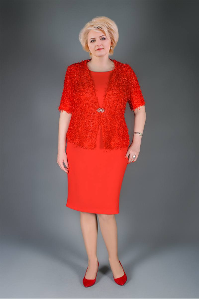 Жакет, платье Manklover 915 красный - фото 1
