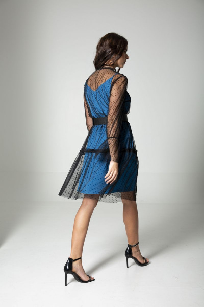 Платье MAX 766 голубой - фото 2