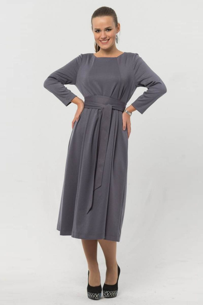 Платье Arisha 1219 серый - фото 1