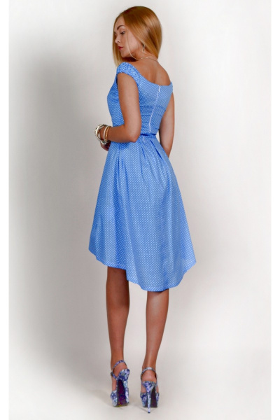 Платье Laskany 94234 10-голубой+белый - фото 2