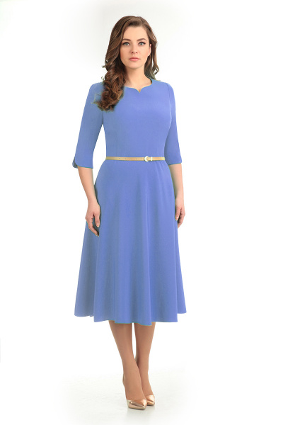 Платье ELGA 01-487 голубой - фото 1