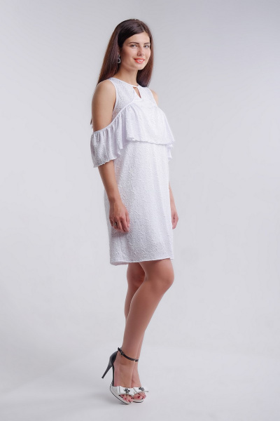 Платье Nat Max ШПЛ-0021-16 белый - фото 2