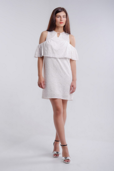 Платье Nat Max ШПЛ-0021-16 молочный - фото 1