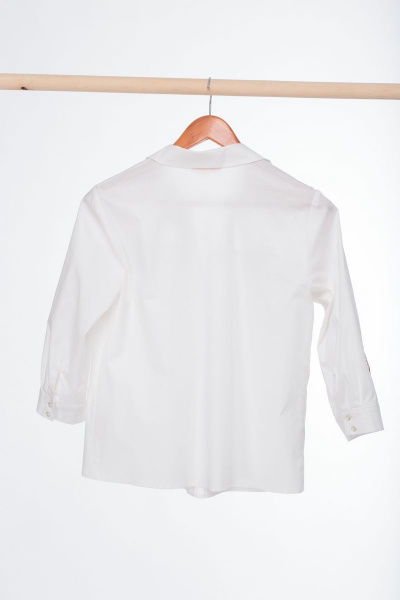 Блуза Anelli 645 белый_гипюп(цветной) - фото 6
