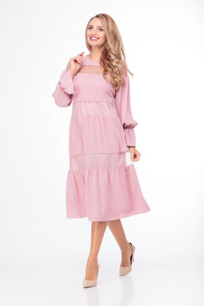 Платье Anelli 789 розовый - фото 1