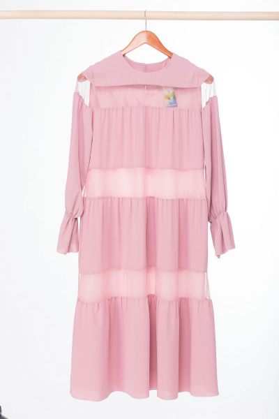 Платье Anelli 789 розовый - фото 7
