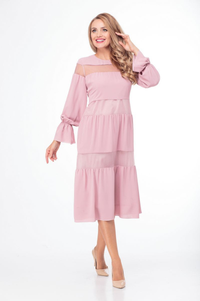 Платье Anelli 789 розовый - фото 9