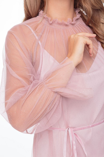 Платье Anelli 794 розовый - фото 4