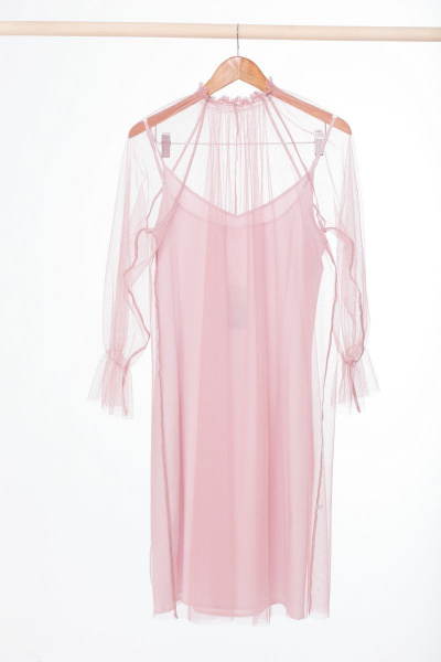 Платье Anelli 794 розовый - фото 7