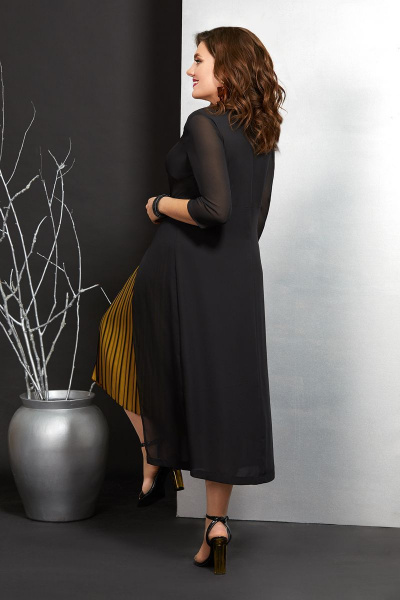 Платье Mubliz 420 черный-желтый - фото 3
